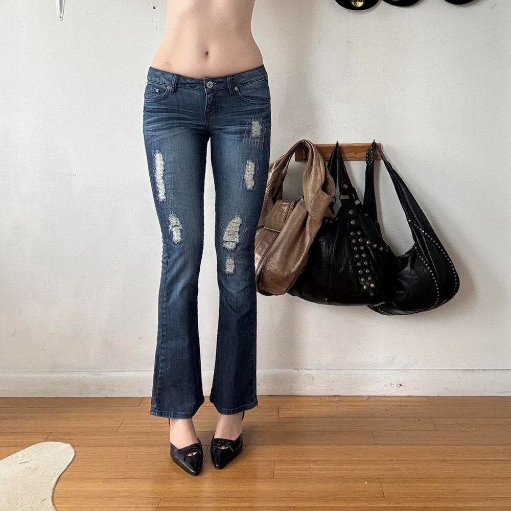 Mudd Clothing Women's Blue and Navy Jeans